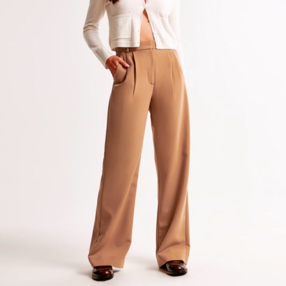 Abercrombie & Fitch Brown Wide Leg Dress Pants Size 32/14